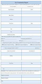 Eye Exam Forms Template Luxury Eye Examination Report Form Sample Forms Eye Exam Exam Essay Examples
