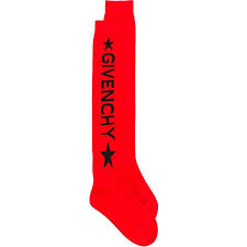 Givenchy Printed Socks 290 Liked On Polyvore Featuring Intimates Hosiery Socks Red Logo Socks Givenchy Hosiery R Trending Accessories Givenchy Socks