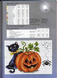 Imagenes de calabazas de halloween en punto de cruz; 390 Sticken Herbst Halloween Ideen Sticken Herbst Halloween Kreuzstich