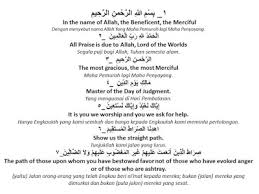 Bacaan surat al fatihah arab, latin dan artinya lengkap. Arti Surat Al Fatihah Tangteks