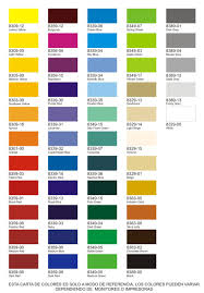 Carta De Colores Carta De Colores Carta De Colores Pintura Muestrario De Colores