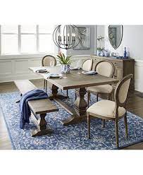 You can even select matching dining room chairs that are made to complement the look of your new table. Furniture Tristan Trestle Dining Furniture 6 Pc Set Trestle Dining Table 4 Side Chairs Bench Created For Macy S Reviews Furniture Macy S