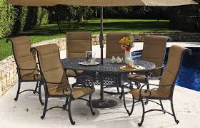 Savannah 5 Pc Padded Sling Dining Set Cast Aluminum Patio Furniture Aluminum Patio Furniture Patio