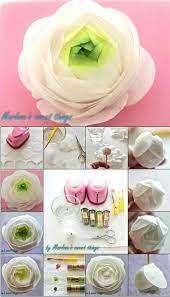 Wafer Paper Ranunculus Tutorial Edible Paper Flowers Paper Flowers Wafer Paper