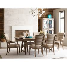 Use liquid dish soap for leather furniture. Modern Forge 7 Piece Laredo Dining Set With Upholstered Chairs Stoney Creek Furniture Dining 7 Or More Piece Sets