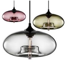 modern multicolor glass pendant light