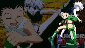 His eyes change shape depending on the mood. Hd Wallpaper Hunter X Hunter Gon Gon Cs Gon Css Killua Zoldyck Representation Wallpaper Flare