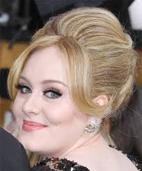 This hairstyle can be comfortably worn by short hair and medium hair. Adele Long Straight Blonde Updo With Light Blonde Highlights