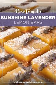 These Enchanting Sunshiny Lavender Lemon Bars Will Become Your Favorite Dessert To Serve At Any Summer Party Lavender Lemon Bars Lavender Recipes Lemon Bars