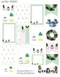 Design your everyday with cute cactus stickers you'll love. Cactus Stickers Free Download Lovely Lauren