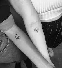 Matching Sun And Moon Tattoo Matching Bff Tattoos Bff Tattoos Friendship Tattoos