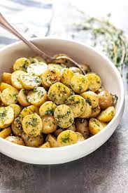 Garlic Browned Butter Baby Potatoes Potato Recipes Side Dishes Baby Potato Recipes Pasta Dinner Recipes