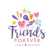 Our design algorithm will suggest. Navzdy Pratele Logo Design Happy Friendship Day Barevne Sablony Fototapeta Fototapety Barvity Pratelsky Sablona Myloview Cz