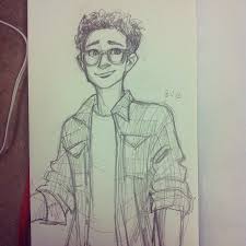 I Assume This Is Burdge Bug S Simon Lewis From The Mortal Instruments I Rather Like It Cartoon Drawings Cartoon Drawings Of People Drawings