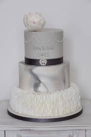Grey Marble Ruffles Pearl Swags Magnolia Swoon Belle Cake Ruffle Wedding Cake Diamond Anniversary Cake