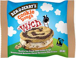 Just don't forget to store frozen, and you can snack straight from the bag! Cookie Dough Wich Ben Jerry S 3 X 80 Ml 195 G