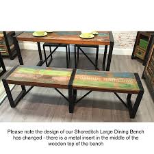 Browse a large selection of industrial kitchen and dining room bench ideas, including wood, metal and upholstered dining room benches. Shoreditch Dining Bench Small Or Large By The Orchard Furniture Notonthehighstreet Com