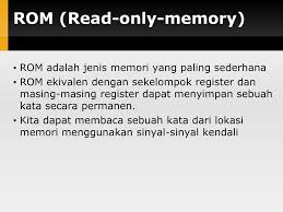 Memori adalah perangkat keras komputer yang berfungsi untuk menyimpan data atau informasi pada komputer yang bersifat sementara ataupun permanen. Tek 2524 Organisasi Komputer Ppt Download
