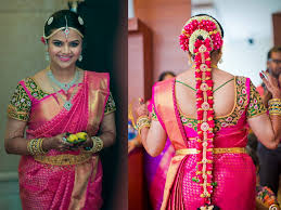 Traditional bridal buns a bun is an ideal hairstyle for indian wedding functions. South Indian Bridal Hairstyle With Flowers For Wedding Glamour