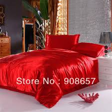 Free delivery and returns on ebay plus items for plus members. 4pc Sheet Set 1pc Duvet Cover In All Usa Size Red Solid Satin Silk 5pc Duvet Covers Bedding Sets Bedding