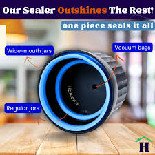 Kit de sellador al vacío eléctrico para tarros Mason, parada automática,  diseño compacto, sella tarros y bolsas, sellador al vacío para tarros  Mason, kit de sellador al vacío de tarros Mason, sellador :