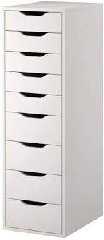 Ikea malm chest of 4 drawers white. Amazon Com Ikea Alex Drawer White Home Kitchen