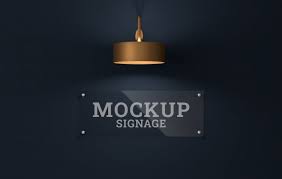 Glass Signage Logo Mockup Template Psd In 2020 Glass Signage Logo Mockup Signage