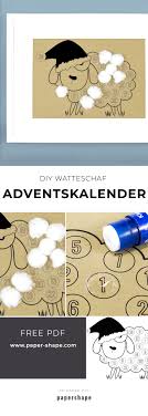Find gratis lydbøger online her. Einfach Und Schnell Adventskalender Als Watteschaf Kostenlose Vorlage Papershape