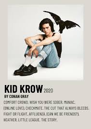 Conan Gray Kid Krow 2020 Alternative Minimalist Polaroid Poster Alternative Music Alternative Mus In 2020 Minimalist Music Movie Posters Minimalist Music Poster Design