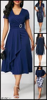 2020 Spring Break V Neck Royal Blue Women Casual Dress Blue Break Casual Dres Blue Break Casual Dres In 2020 Casual Dresses For Women Womens Dresses Fashion