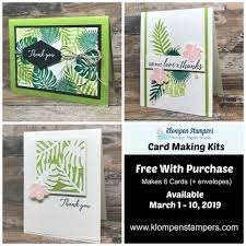 Explore your creativity with paper card making supplies from craftonline greeting cards are timeless and making your own is a great way to let someone know you're thinking of them. A Card Kit That Will Have You Dreamin Of The Tropics Klompen Stampers