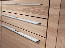 Drawers Fitted With Long Profile Handles In Stainless Steel Finish With Modern Design Will Ad Modern Kitchen Hardware Modern Kitchen Pulls Kitchen Door Handles