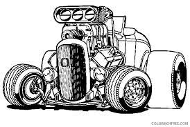 Hot Wheels Coloring Pages Big Hotrod Car Coloring4free Coloring4free Com Cool Car Drawings Cars Coloring Pages Art Cars