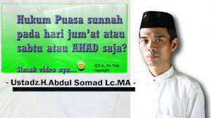 Puasa pada hari sabtu sahaja (ditunggalkan) puasa pada hari jumaat sahaja (ditunggalkan) puasa sepanjang tahun (sepanjang masa) hari haram berpuasa sunat. Bolehkah Puasa Sunnah Di Hari Jumat Ini Pendapat Ustad Abdul Somad Bagaimana Jika Qadha Halaman All Tribun Timur