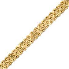 Made In Italy 6 0mm Triple Rope Chain Bracelet In 14k Gold 7 5 Zales Outlet