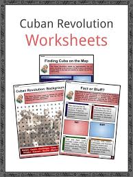 Cuban Revolution Facts Worksheets Cuban Crisis For Kids