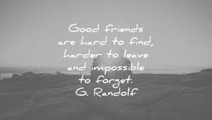 Truly great friends are hard to find, difficult to leave, and impossible to forget. 155 Friendship Quotes
