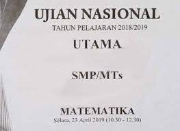 Pembahasan un matematika smp 2019 paket 3. Pembahasan Soal Un Matematika Smp Tahun 2019 Folder Ksn