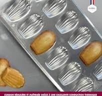 Gobel 12 Count Heavy Tinned Steel Madeleine Sheet Pan, Made in France