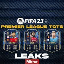FIFA 23 Premier League TOTS leaks with surprising Man United and Man City  omissions - Mirror Online
