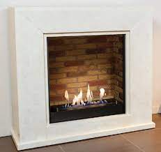 Blanco macael is a natural marble quarried in spain. Casa Padrino Luxury Ethanol Fireplace With A Ceramic Bioethanol Burner White Multicolor 119 X 36 X H 101 Cm Natural Stone Fireplace With Stone Decor
