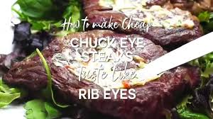 If you didn't know, you might think they were tenderloin steaks. Beef Chuck Eye Steak Recipe Just Like Ribeyes Wicked Spatula