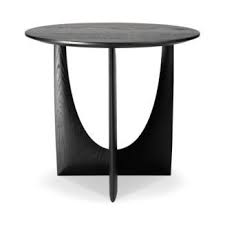 Ethnicraft Geometric Side Table Geometric Side Table Black Side Table Side Table