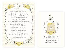 Honey Bee Baby Shower Invitation Etsy Honey Bee Baby Shower Invitations Bee Baby Shower Invitations Baby Registry Cards