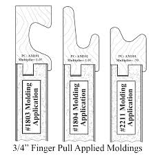 Buy cabinet pulls and get the best deals at the lowest prices on ebay! Wood Finger Pull Molding Walzcraft