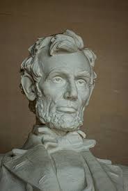 Président Lincoln Visage Sculpté Sur Mont Rushmore Black Hills Keystone Sd  Usa Image stock