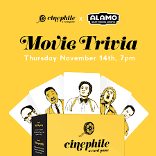 Dec 12, 2020 · video game critic, baseball writer, history author, boxing aficionado, dodgers fan, cinephile, music snob, and a whole lot more. Cinephile Movie Trivia At The Alamo Drafthouse San Francisco At Alamo Drafthouse In San Francisco November 14 2019 Sf Station