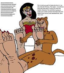 Wonder woman feet tickled