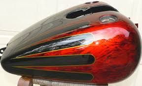 Old Style Scallops In Marblized Candy Red Motorcycle Painting Custom Motorcycle Paint Jobs Motorcycle Paint Jobs