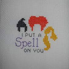 With over 200 designs, you'll find something here that is perfect for your next cross stitch project. Hocus Pocus Cross Stitch Pattern Sanderson Sisters Ornament Etsy Halloween Cross Stitch Patterns Cross Stitch Cross Stitch Patterns
